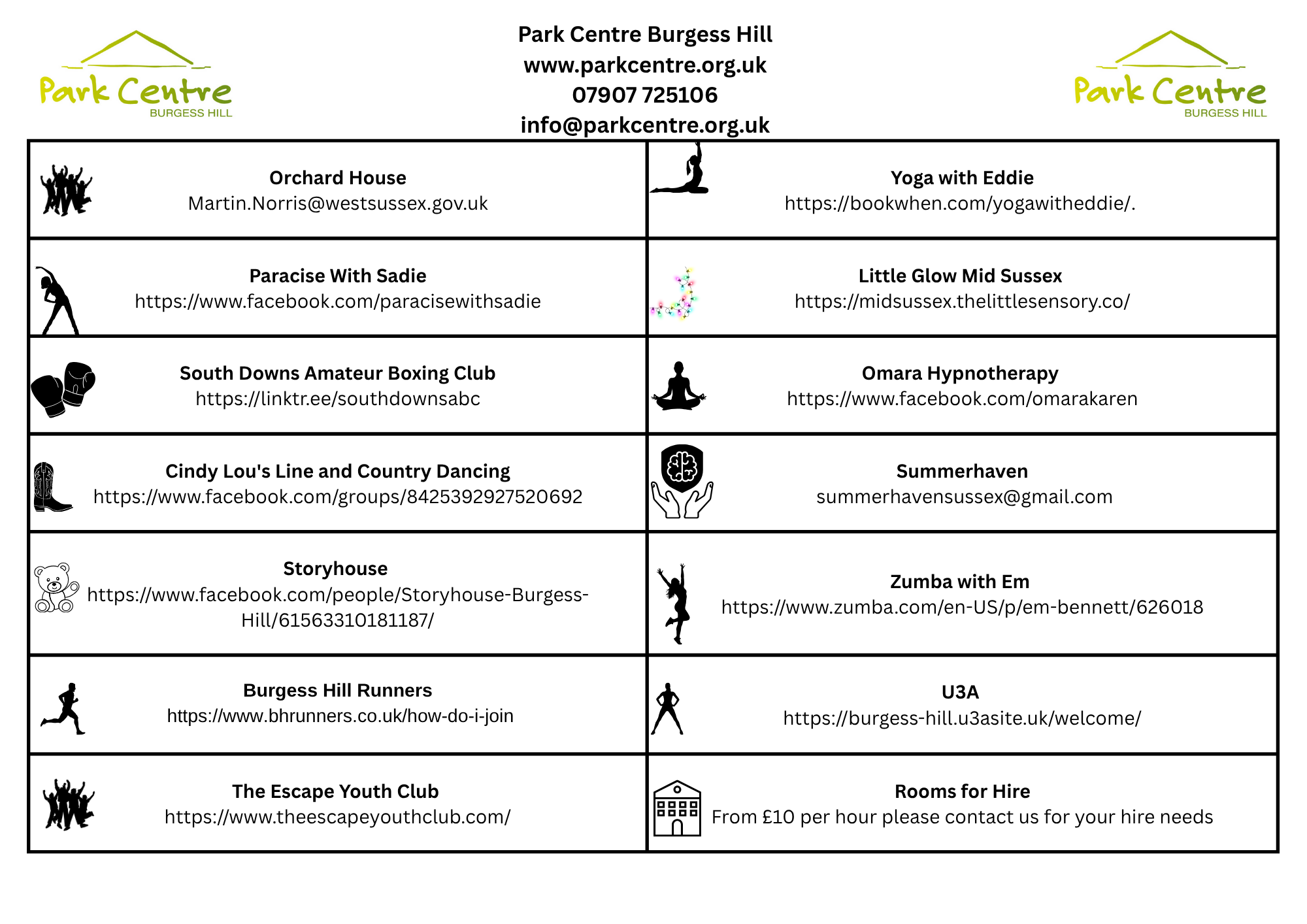 Park Centre Burgess Hill events and activities at park centre burgess hill